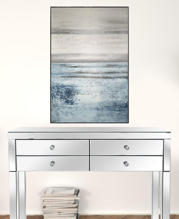 Black and White Fabric Airplane Wall Decor - Image 2