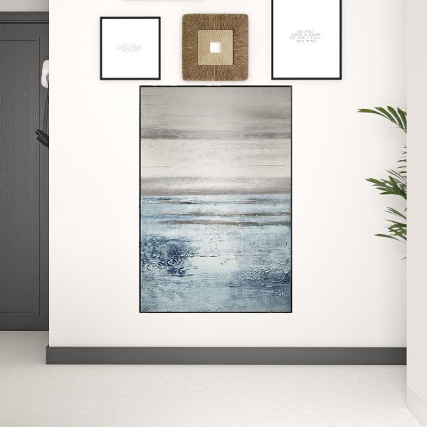 Black and White Fabric Airplane Wall Decor - Image 2