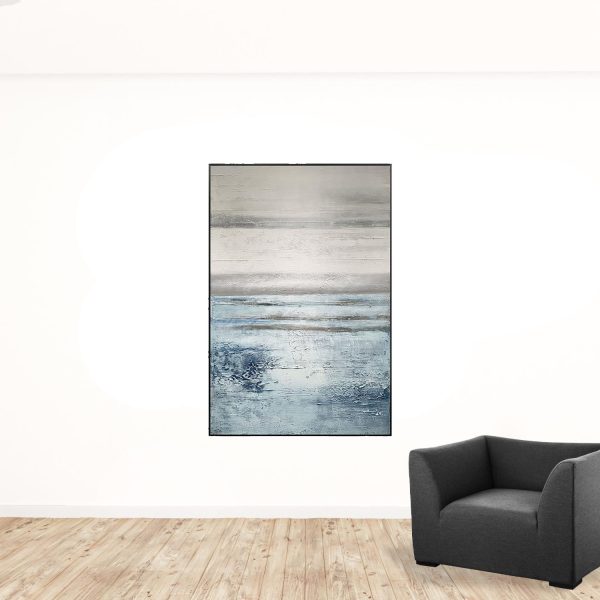 Black and White Fabric Airplane Wall Decor - Image 2