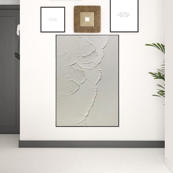 Black and White Fabric Airplane Wall Decor - Image 2