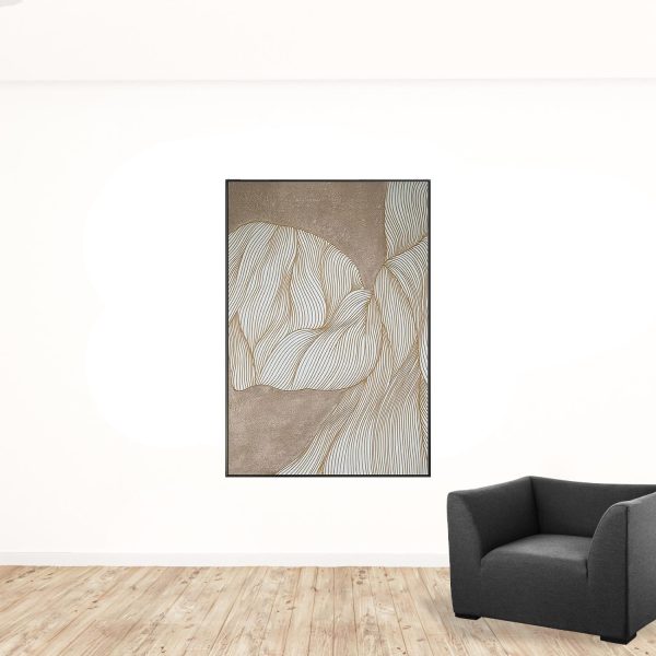 Black and White Fabric Airplane Wall Decor - Image 2