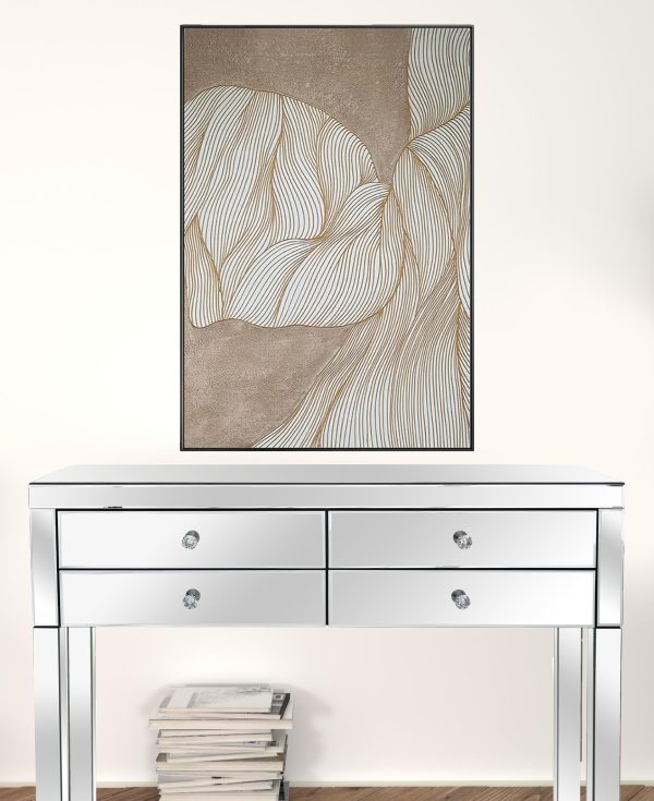 Black and White Fabric Airplane Wall Decor - Image 2