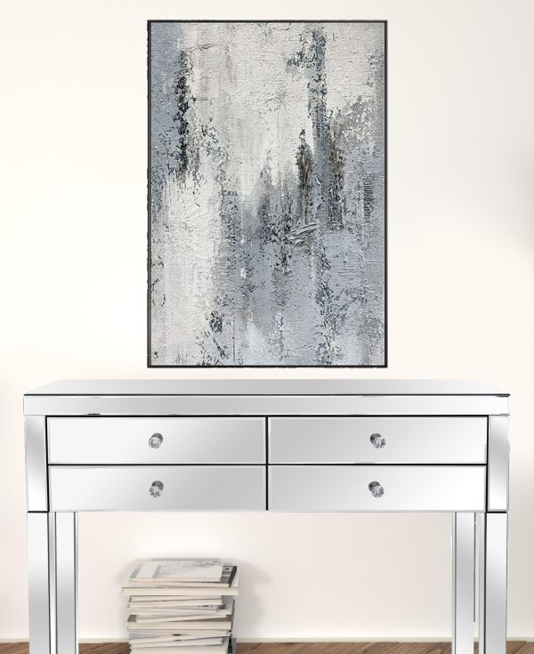 Black and White Fabric Airplane Wall Decor - Image 2