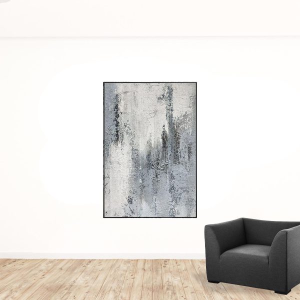 Black and White Fabric Airplane Wall Decor - Image 2