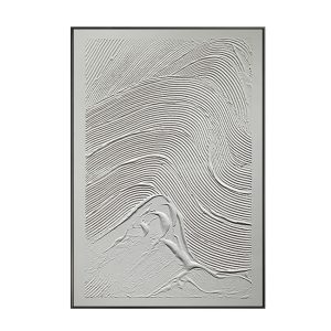 Black and White Fabric Airplane Wall Decor