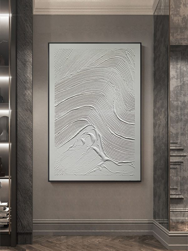 Black and White Fabric Airplane Wall Decor - Image 3