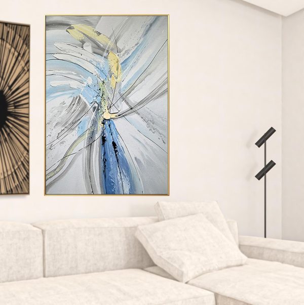 Black and White Fabric Airplane Wall Decor - Image 3