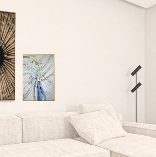 Black and White Fabric Airplane Wall Decor - Image 2