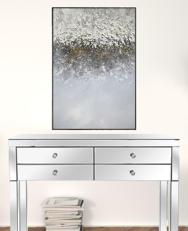 Black and White Fabric Airplane Wall Decor - Image 2