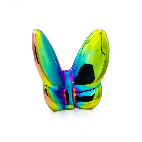 3" Blue and Green Crystal Butterfly Figurine Tabletop Sculpture - Image 2