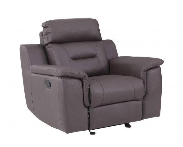 41" Brown Fascinating Leather Reclining Chair - Image 2