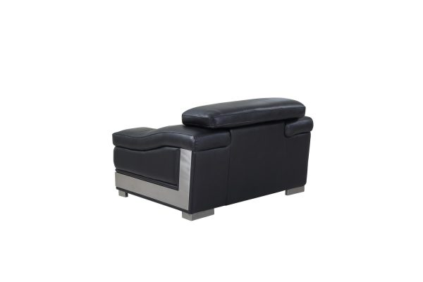 31" To 39" Black Modern Leather Chair - Image 4