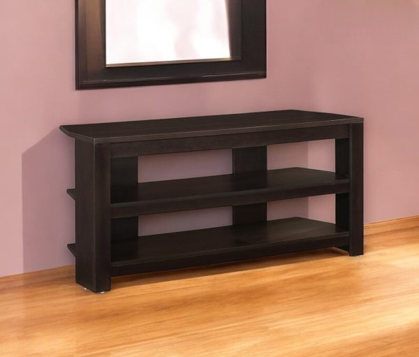 42" Dark Brown Open shelving TV Stand - Image 2