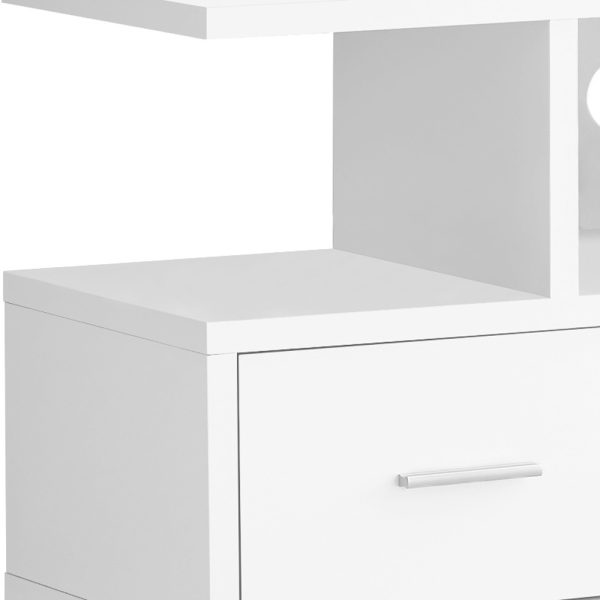 47" White Cabinet Enclosed Storage TV Stand - Image 3