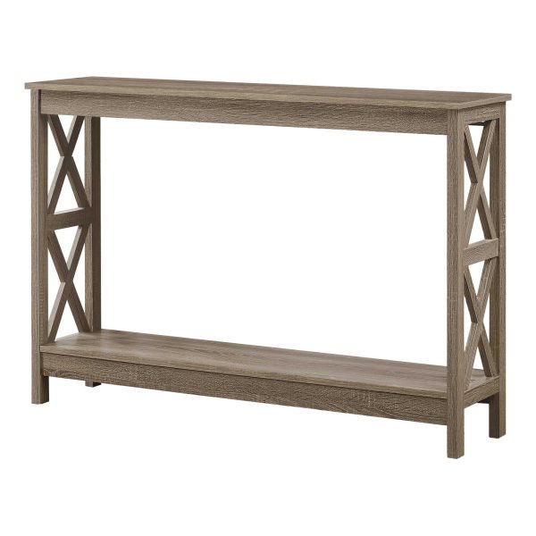 47" Taupe Console Table With Storage - Image 4