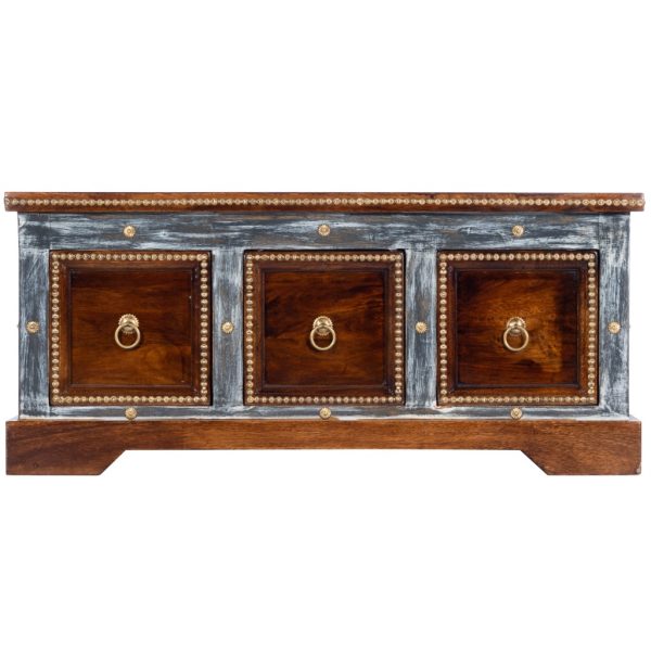 39" Brown Wood Coffee Table