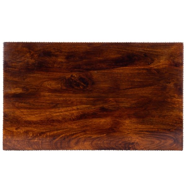 39" Brown Wood Coffee Table - Image 2
