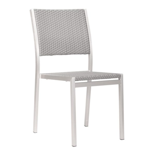 Set of Two 18" White Side Chair