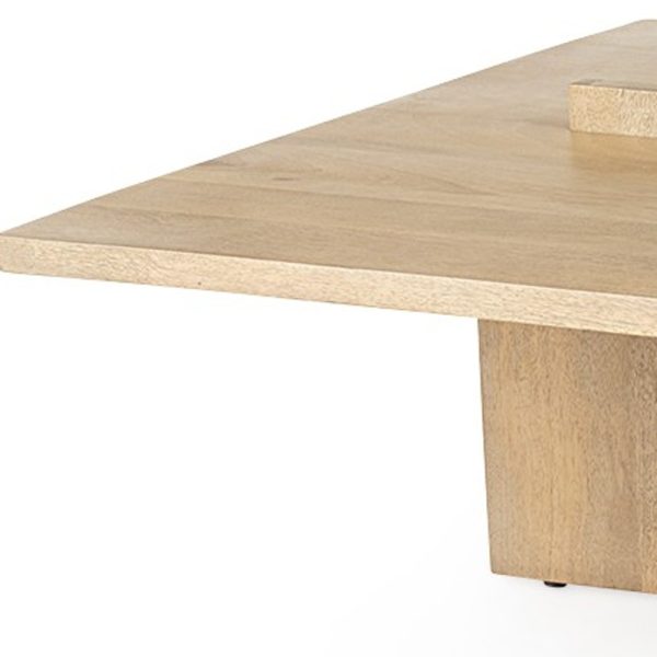 34" Natural Rectangular Coffee Table - Image 4