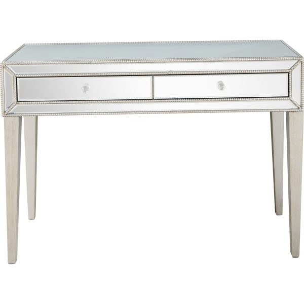 48" Silver Mirrored Glass Console Table - Image 3