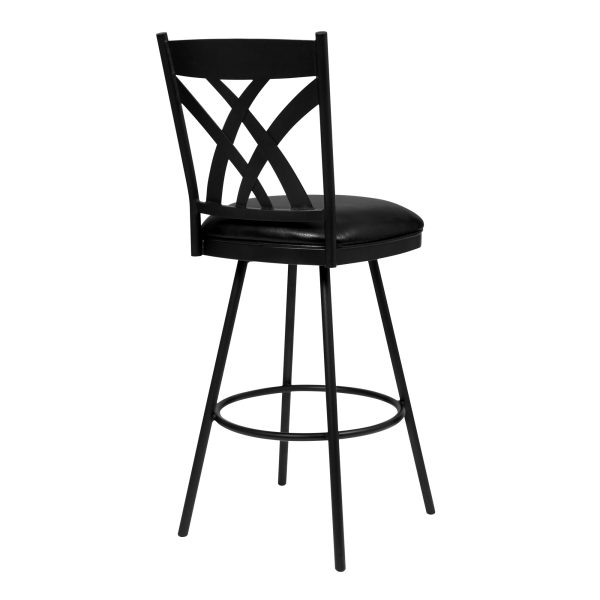 26" Black Iron Counter Height Bar Chair - Image 3