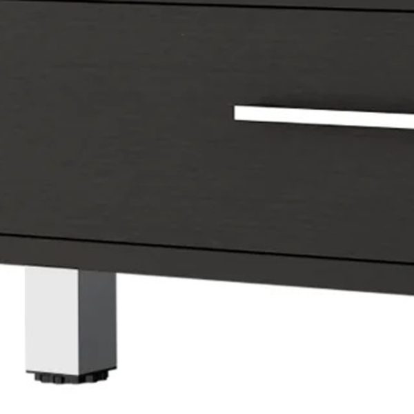 24" Black Coffee Table With Drawer - Image 3