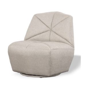 31" Gray Upholstered Lounge Chair