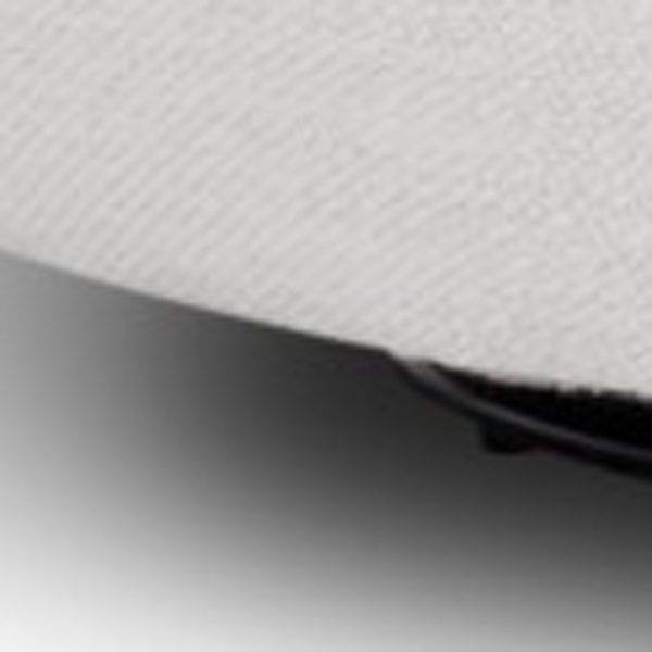 47" Off White 100% Polyester And Black Solid Color Swivel Barrel Chair - Image 4