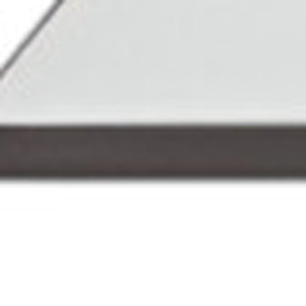 39" White And Clear Glass Square Coffee Table With Shelf - Image 4