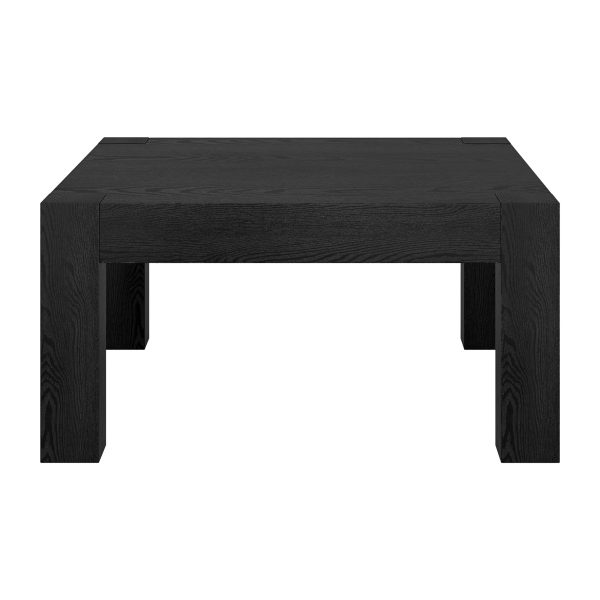 34" Black Square Coffee Table - Image 2
