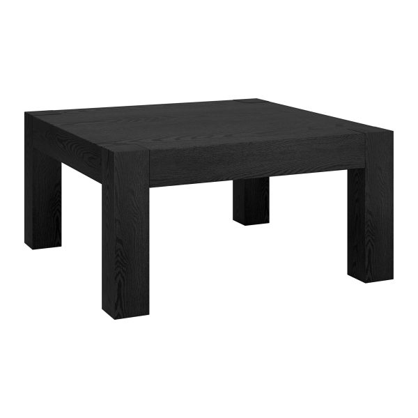 34" Black Square Coffee Table - Image 4