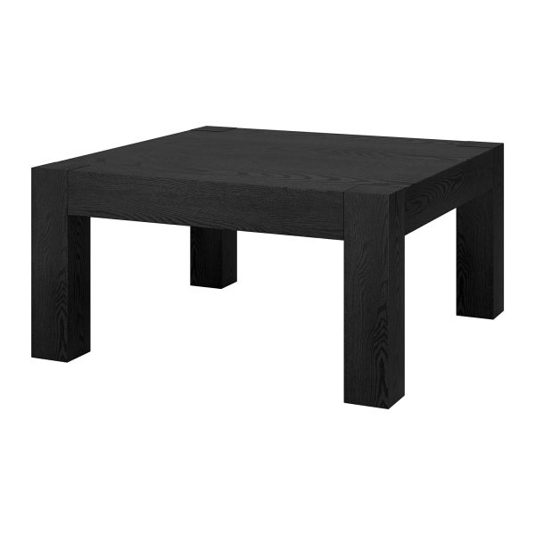 34" Black Square Coffee Table - Image 3
