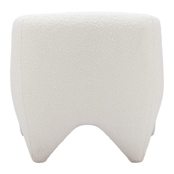 30" White Sherpa Arm Chair - Image 4