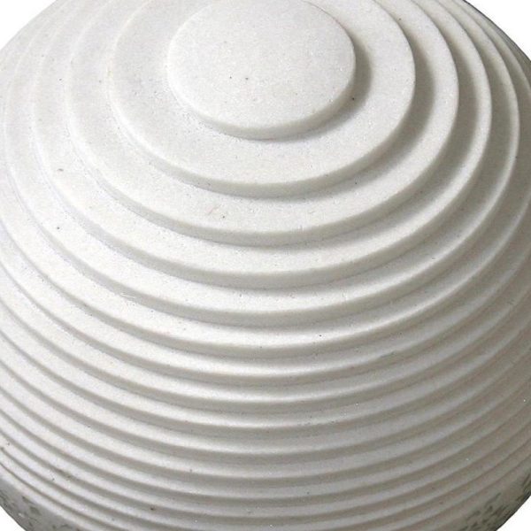 12" White Sandstone Garden Stone - Image 3