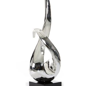 33" Silver Rotatory Sculpture