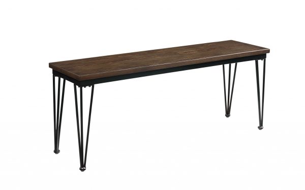 13" Brown and Black Dining bench