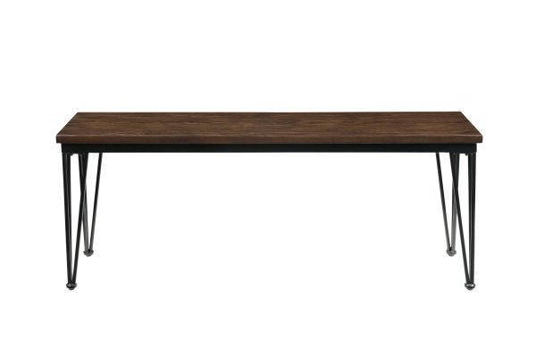 13" Brown and Black Dining bench - Image 2