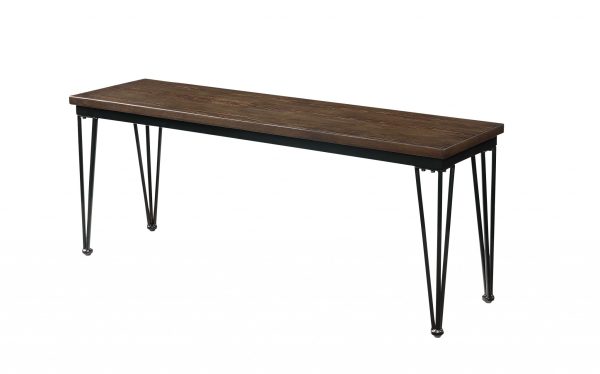 13" Brown and Black Dining bench - Image 3