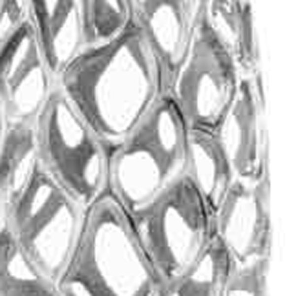 47" Aluminum Silver Twigs Cylinder Floor Vase - Image 3