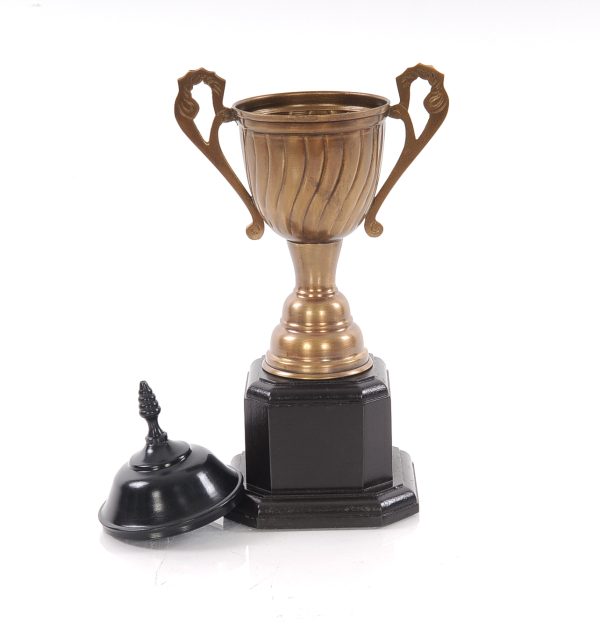 6.5" X 4.5" X 12.5" Alum Wooden Trophy Big - Image 3