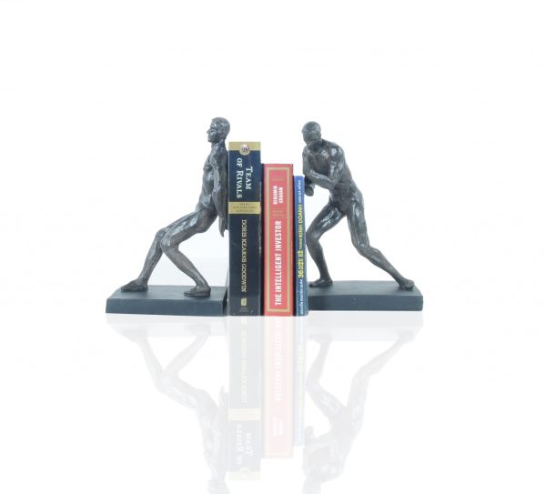 4.5" X 6" X 10.5" Gymnastic Man Bookend Set Of 2 - Image 2