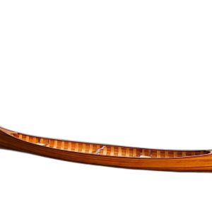 35.5" X 216" X 27" Wooden Canoe With Ribs