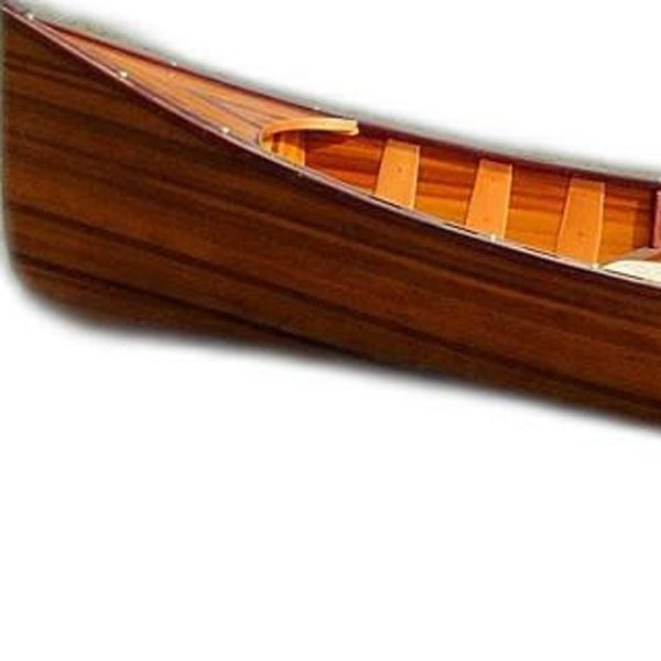 35.5" X 216" X 27" Wooden Canoe With Ribs - Image 3
