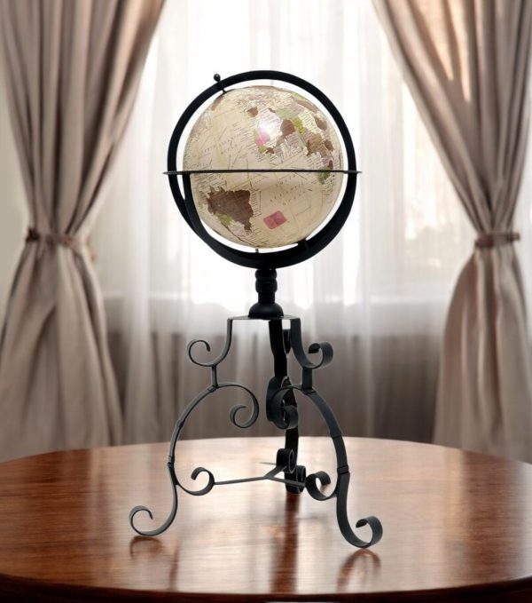 11" X 11" X 22.5" Globe On Tristand