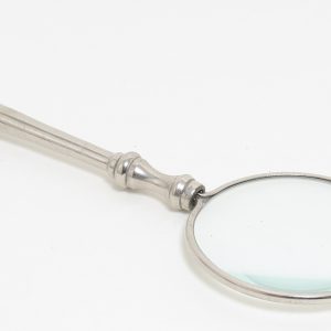 Vintage Look Stainless Stell Magnifying Glass
