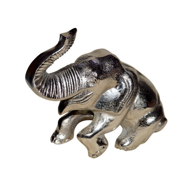 8" Silver Aluminum Tabletop Sculpture - Image 3