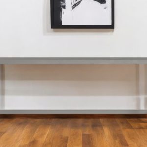44" Silver Iron Bench