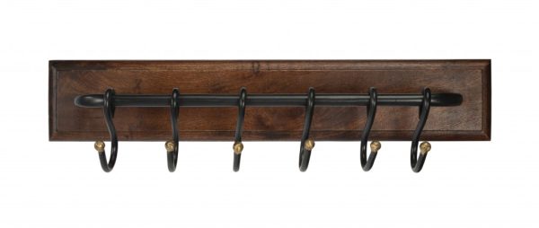 Glendo Iron & Wood Wall Rack