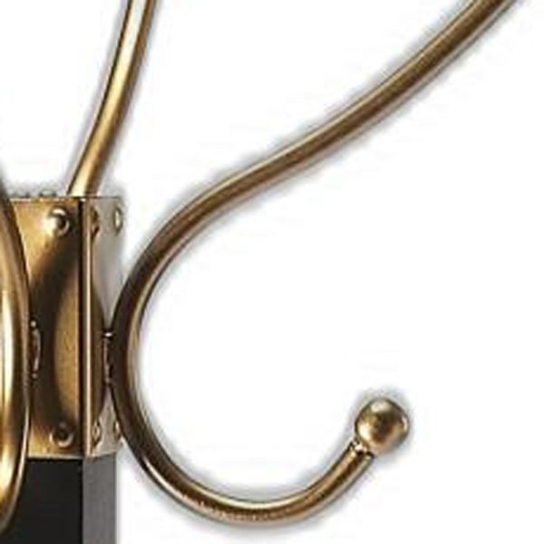 Logan Square Black & Gold Coat Rack Tree - Image 2