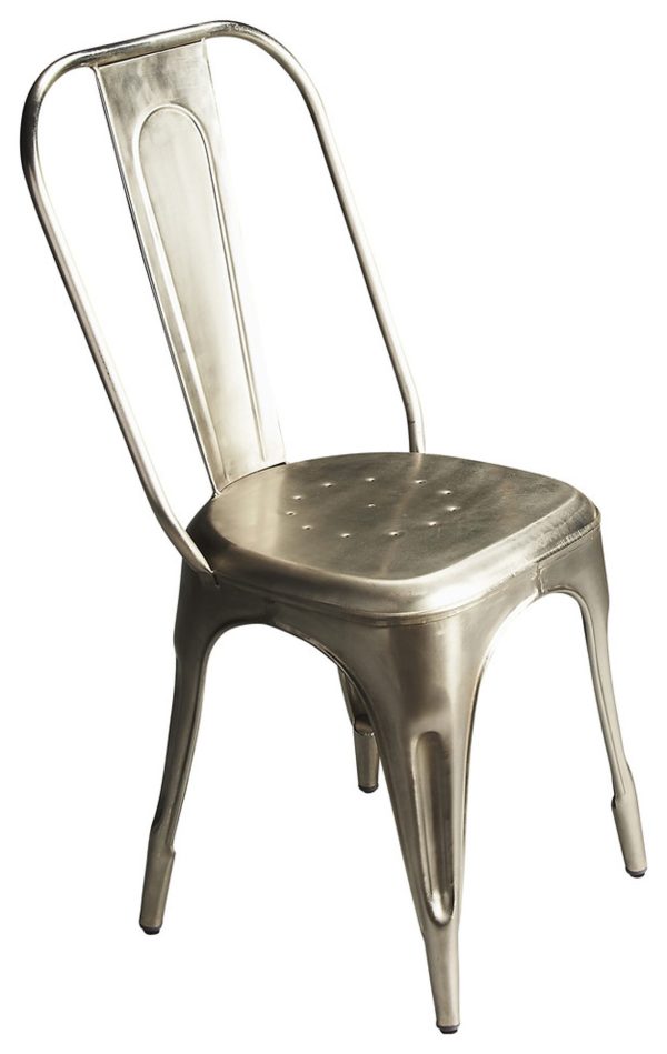 20" Silver Side Chair - Image 2